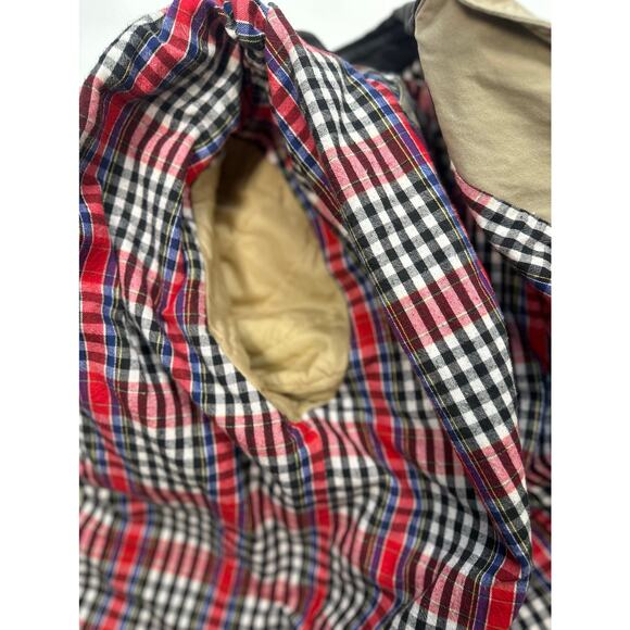 Blair Tan Twill and Corduroy Barn Jacket with Plaid Lining Size Medium - Picture 7 of 8